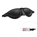 Acopelo Silicone Sleep Goggles, Moisture Chamber Glasses for Dry Eyes, Reusable Dry Eye Sleep Mask Elastic and Stretchable Strap, Hydrating Sleep Mask with Goggles case