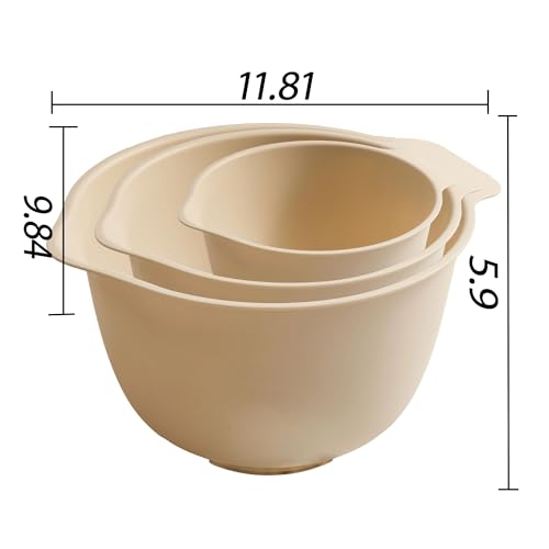 Juego de 3 tazones para mezclar, 11.81 pulgadas miniatura 3