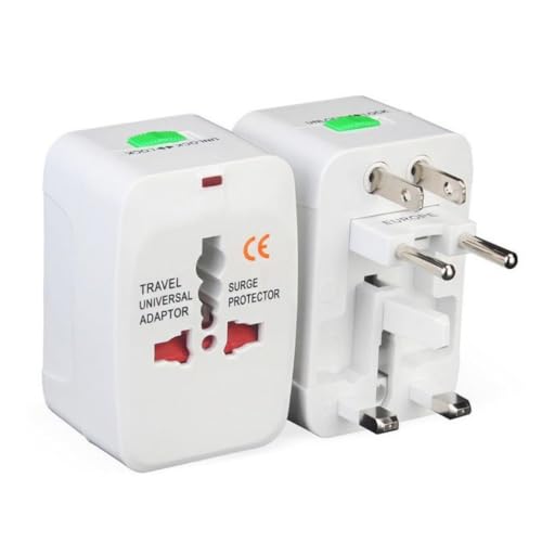 Kit 2 Adaptadores Tomada Universal Padrão Internacional Adaptador Mais de 150 Países Para Viagem Biv