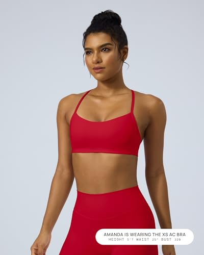 Image of PAVOI ACTIVE Yoga Racerback Bras for Women - Buttery Soft Low Support Scoop Neck Y-Back Thin Strap Sports Bra - FlexFlow