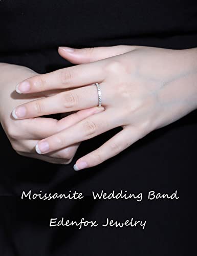 Edenfox Moissante Wedding Engagement Rings for Women, 925 Sterling Silve Ring, Promise Anniversary Ring for Her4