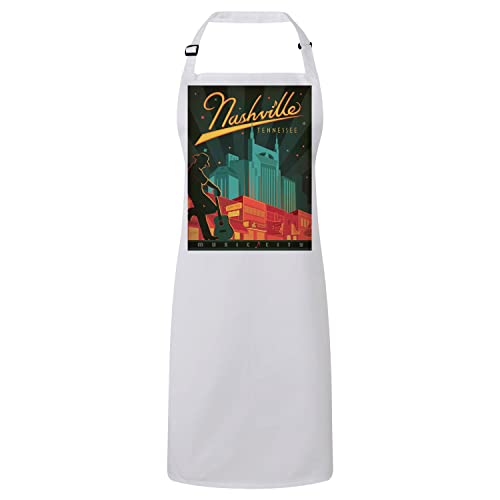 Tablier Cuisine Blanc Nashville pour sublimer vos moments de partage et repas en famille
