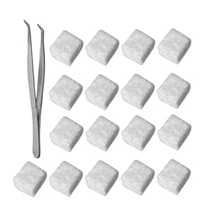 HONMEET 96 Stück Bioethanol-Brennstoff Keramik-Wolldocht