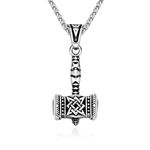 Collier marteau de Thor homme style street viking pour look urbain