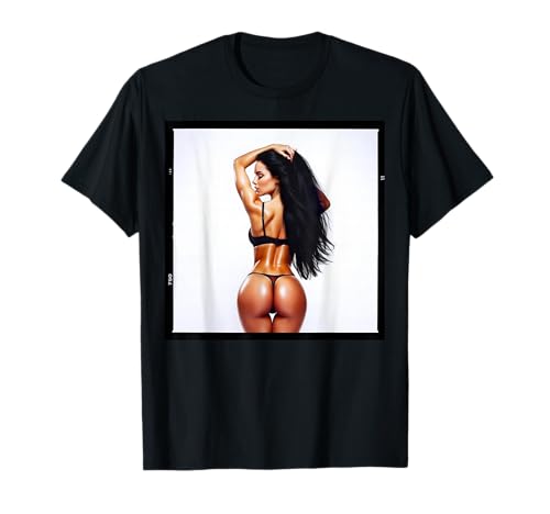 Nice Ass, Booty, Butt Tshirt - Bikini Model w/Long Hair T-Shirt