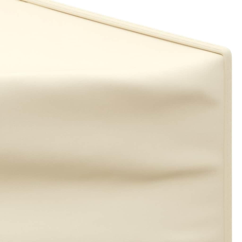 Carpa Plegable para Fiestas con Paredes Laterales Crema 3x6 m