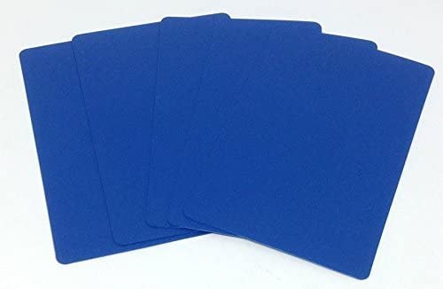 10 Poker Size (Wide) Blue Cut Cards for Poker Texas Hold'em Tournaments Blackjack Games