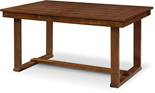 Clickdecor Wesley Extendable Dining Table, Brown #TOP29
