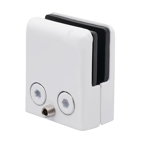 Square Glass Clamps, 8 Pieces, 304 Stainless Steel, Suitable for 8-10mm Glass, Removable, 1.7 * 0.9 * 1.9 In, Suitable for Connecting and Fixing Glass Laminates