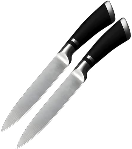 Image of Knife, Butcher Knife, Meat Cleaver Knife Chopping, Cooking Chef Butcher Knife, High Carbon Ultra Sharp Santoku Knives, Stainless Steel Blade 12 in (Pack of 2)