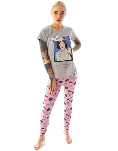 Star Wars Pijamas de Princesa Leia para Mujer Pantalones y Camiseta M
