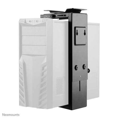 Support CPU NewStar NeoMounts Noir Q610705 fixation sous bureau unité centrale ordinateur PC