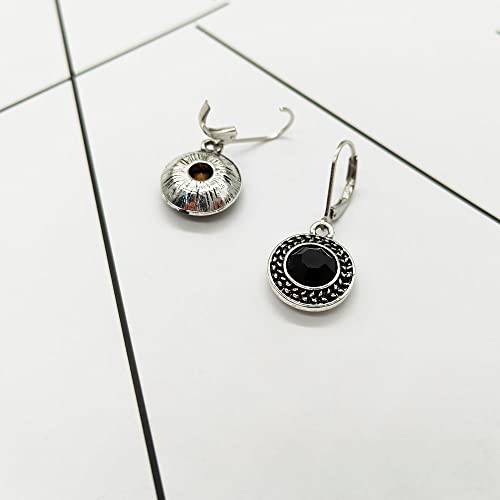 8/12 Pairs Silver Dangle Earrings for Women Multipack Teens Small Hoop Earrings with Charm Leverback Earrings for Women Handmade Earrings Bohemian Jewelry …4