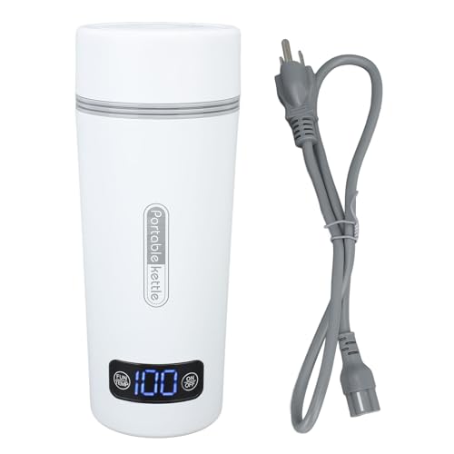 Tetera eléctrica portátil 350ml acero inoxidable 110V miniatura 6