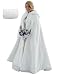 Fenghuavip Thicken Wedding Cloak Faux Fur Winter Robes Hooded Bride Capes with Armhole