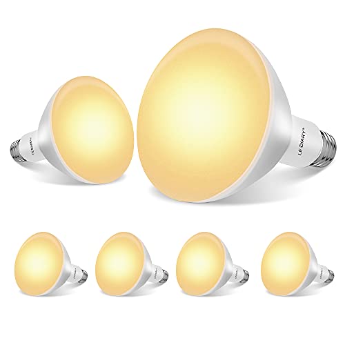 LEDIARY 6-Pack BR30 LED Recessed Light Bulbs, 8W=65W, 650LM, 3000K Warm White, BR30 LED Bulb, Dimmable Indoor Flood Lights for Cans, E26 Medium Base - UL & FCC Listed LEDIARY 6-Pack BR30 LED Recessed Light Bulbs, 8W=65W, 650LM, 3000K Warm White, BR30 LED Bulb, Dimmable Indoor Flood Lights for Cans, E26 Medium Base - UL & FCC Listed