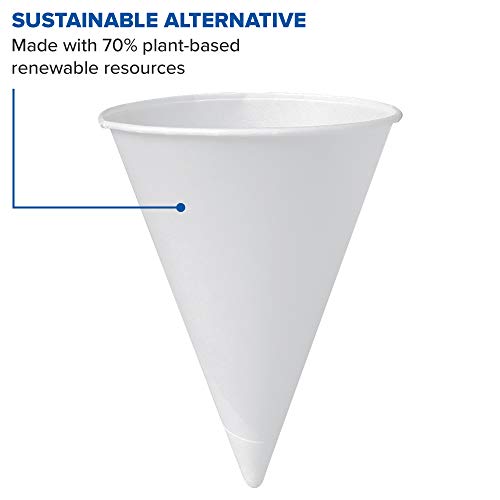 Solo 6RB-2050 6 oz White Paper Cone Cups (Case of 5000) by SOLO - Image 3