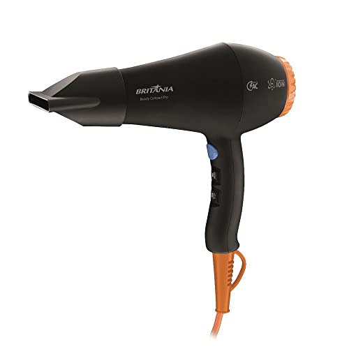 Secador de cabelo, Beauty compact Bsc04p, 2000w, Preto, 110V, Britânia