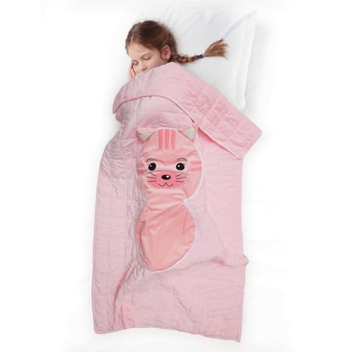 Couverture douce chat HOME DECO KIDS pour des nuits tendres et câlines en rose - 7