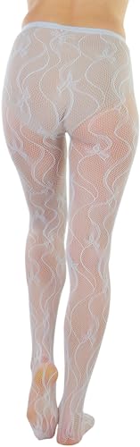 Image of ToBeInStyle Women's Sexy Vibrant Fine Classic Fishnet Full Footed Pantyhose