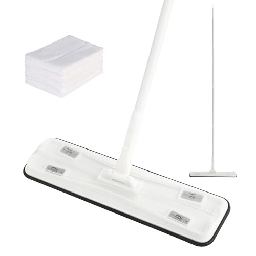 CLEANHOME フロアワイパー 本体 フロアモップ 拭き掃除 業務用 幅さ40cm 雑巾ワイパー 水拭きモップ 乾湿両用 フローリングワイパー