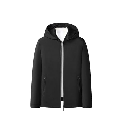 Veste à capuche amovible homme blouson mi-saison veste business chic