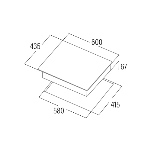 Cata | Placa de inducción | Modelo TT 5003/G | 3 Zonas de Cocción | Placa con 9 Niveles de Potencia Regulables + Booster | Ancho de 59cm | Acabado en Color Negro - imagen 7