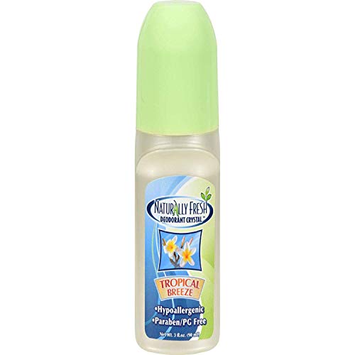 Naturally Fresh Deodorant Crystal Roll-On Tropical Breeze 3 oz (Pack of 2)