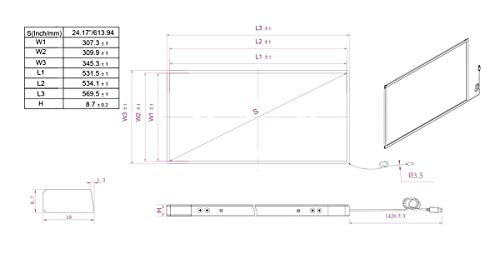 Image of 32 inch Multi-Touch 10 Point Infrared Touch Frame, ir Touch Panel, Infrared Touch Screen Overlay a€¦