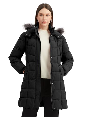 Embrace the Cold with the Wantdo Women's Quilted Winter Jacket - Lightweight Puffer in Black, Small - Image 3