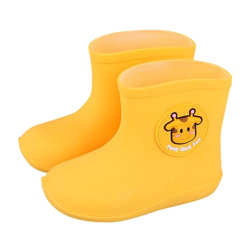Kids Rain Boots for Boys Girls PVC Cartoon Rubber Rain Non-Slip Shoes Waterproof Baby Easy-On Lightweight Boots