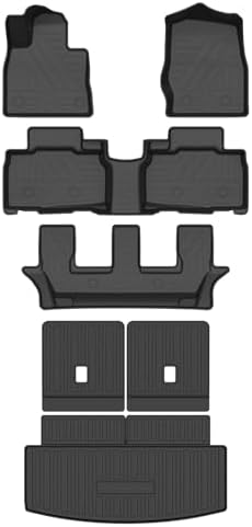 TadaMark Floor Mats & Cargo Liner Fit for Ford for Explorer 2020-2023 Black Deep Dish Al...