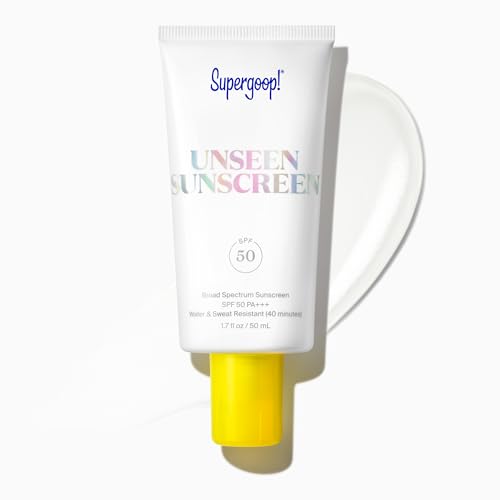 Image of Supergoop! Unseen Sunscreen - Clear & Invisible Face Sunscreen + Broad Spectrum + Makeup-Gripping Primer - Weightless, Scentless, Oil Free - For All Skin Types & Tones
