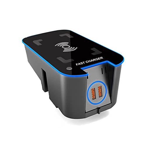 MEXWLOP Car QI Wireless Charger, for, for, for VOLVO, for XC90 S90 V90CC XC60 V60CC S60 Charging Plate Wireless Phone Charger Accessories Car Wireless Charger(Xc90)