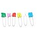 Aqur2020 Stainless Steel Diaper Pins with Plastic Safety Locks, Assorted Color Nappy Sewing Knitting Fabric Pins, Suitable for Baby Adult Cloth Traditional Diapers (6 Colorful Animal Head