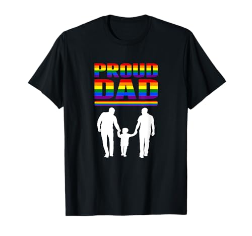 Proud Dad Shirt LGBT Gay Pride TShirt Gay Father Gift Tee T-Shirt