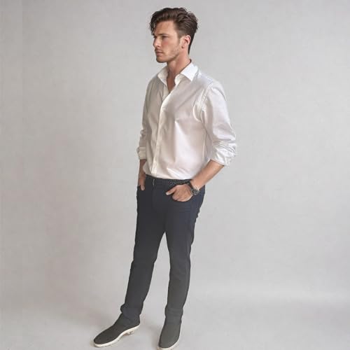 Fresco: Giza 86 Egyptian Cotton Solid White Dress Shirt4