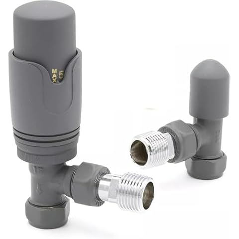 Team Controls Angled TRV Radiator Valve Pair Cover