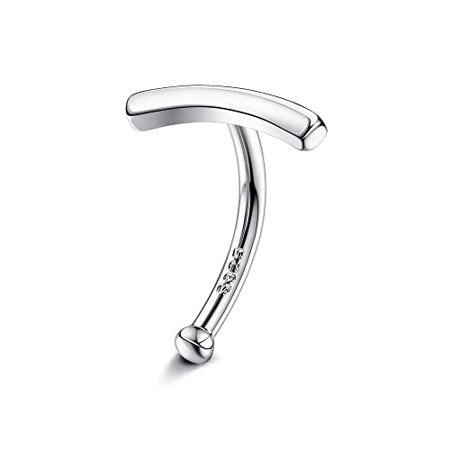 Milacolato 14G Belly Button Ring 925 Sterling Silver Belly Button Rings 18K White Gold Plated Hypoallergenic Navel Barbell Stud Belly Button Piercing Jewelry For Women Girls 10Mm #TOP29