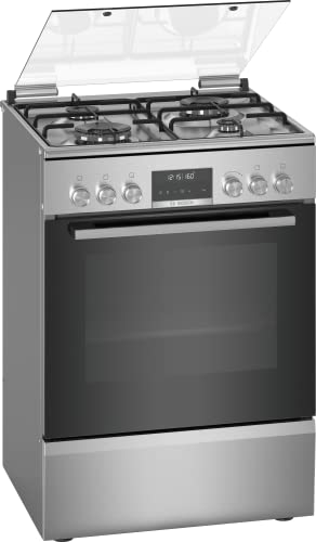 Bosch HXS79RJ50 Série 6 - Cuisinière indépendante à gaz et four électrique - pyrolyse - 63L - Inox