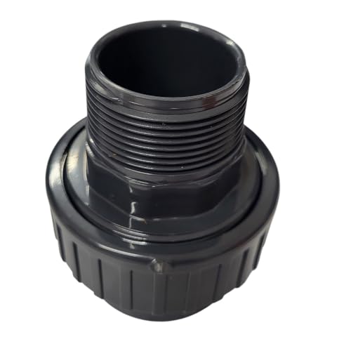 jardiboutique - Manchon union PVC en 3 pièces, ø 50-1 pouce 1/2