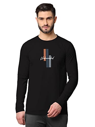 Image of BULLMER Trendy Front & Back Printed Full Sleeve Tshirt for Men