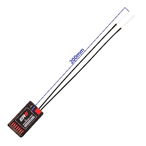 RadioMaster ER6 ELRS PWM Receiver: 2.4GHz 6Ch ExpressLRS Receiver Nano Module for Fixed Wing RC Vehicles by Speedybee