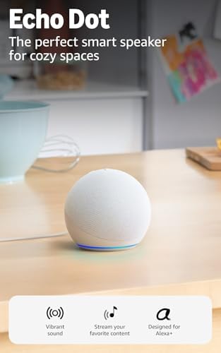 Amazon Echo Dot (newest model) - Vibrant sounding speaker, Design...