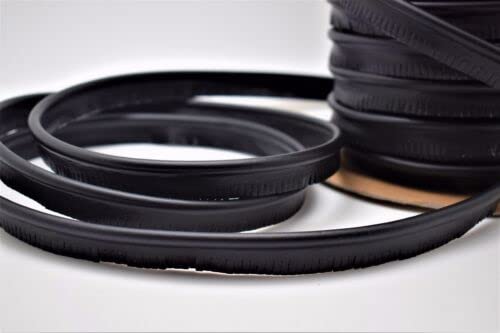 Black Welt Cord Vinyl Piping Marine Outdoor Edge Trim Fabric (10 Yard) Fabric