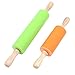 Produktbild AILANDA 2pcs Nudelholz Silikon Groß Teigrolle Kinder Teigroller Silikon Nudelholz für Backzubehör Backen Fondant Kinder