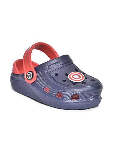 Image of Marvel Avengers by Toothless Kids Boys Navy /Red Clogs