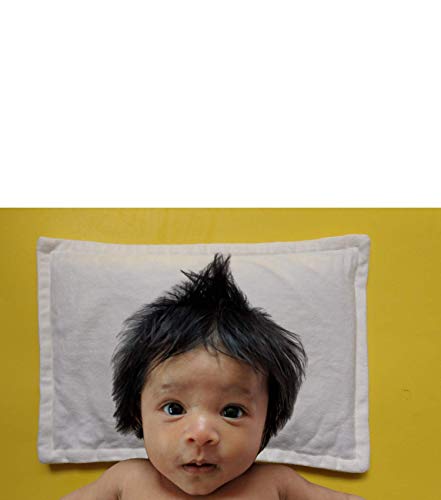 Mustard Seed Head Shaping Baby Pillow Prevents Flat Spots - All Natural Traditional Indian Pillow w/Pillowcase- Remedy Plagiocephaly - Zipper Allows For Size Adjustment & Makes It Fully Washable