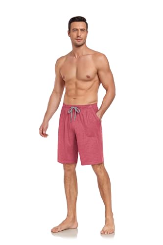 COLORFULLEAF Mens Pajama Shorts Bamboo Lightweight Sleep Shorts Lounge Wear Pajama Pants with Drawstring Pockets 2 or 3 Pack3