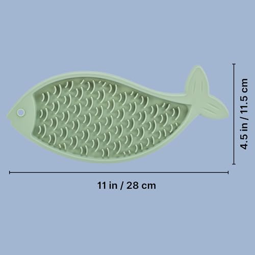 Trixie - Lick'n'Snack Tischdecke für Katzen, Lametablett aus Silikon, 28 cm, rutschfest, blau, spülmaschinenfest und gefriergeeignet